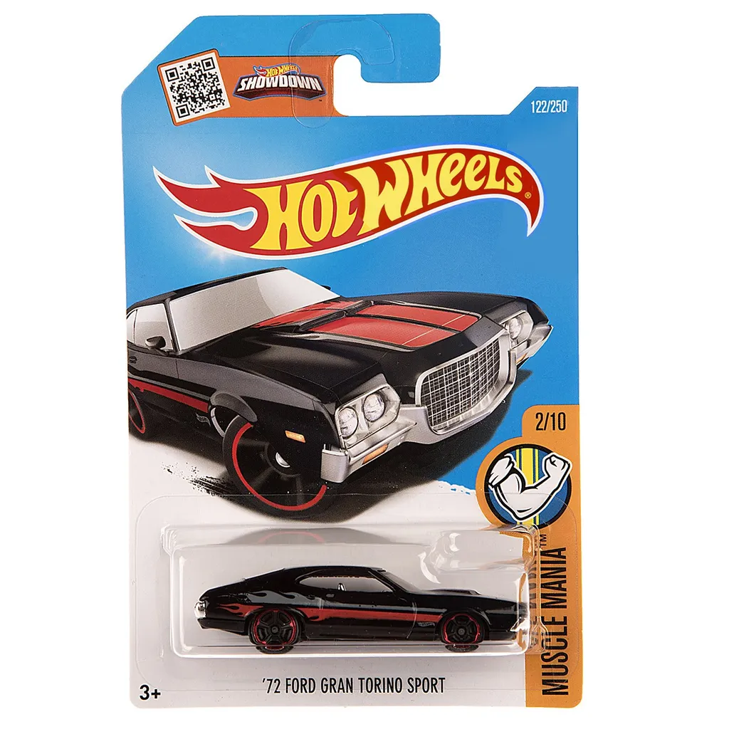 ماشین بازی متل سری هات ویلز مدل 72 Ford Gran Torino Sport