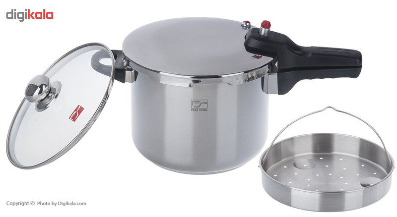 زودپز پارس استیل مدل کف سه لایه گنجایش 6 ليتر
