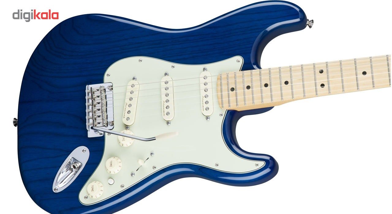 گیتار الکتریک فندر مدل Deluxe Stratocaster Sapphire Blue Transparent with Maple Fingerboard