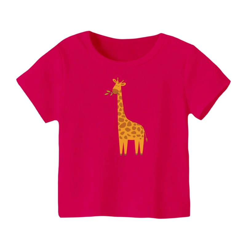 تی شرت آستین کوتاه بچگانه مدل زرافه کد ۱۴