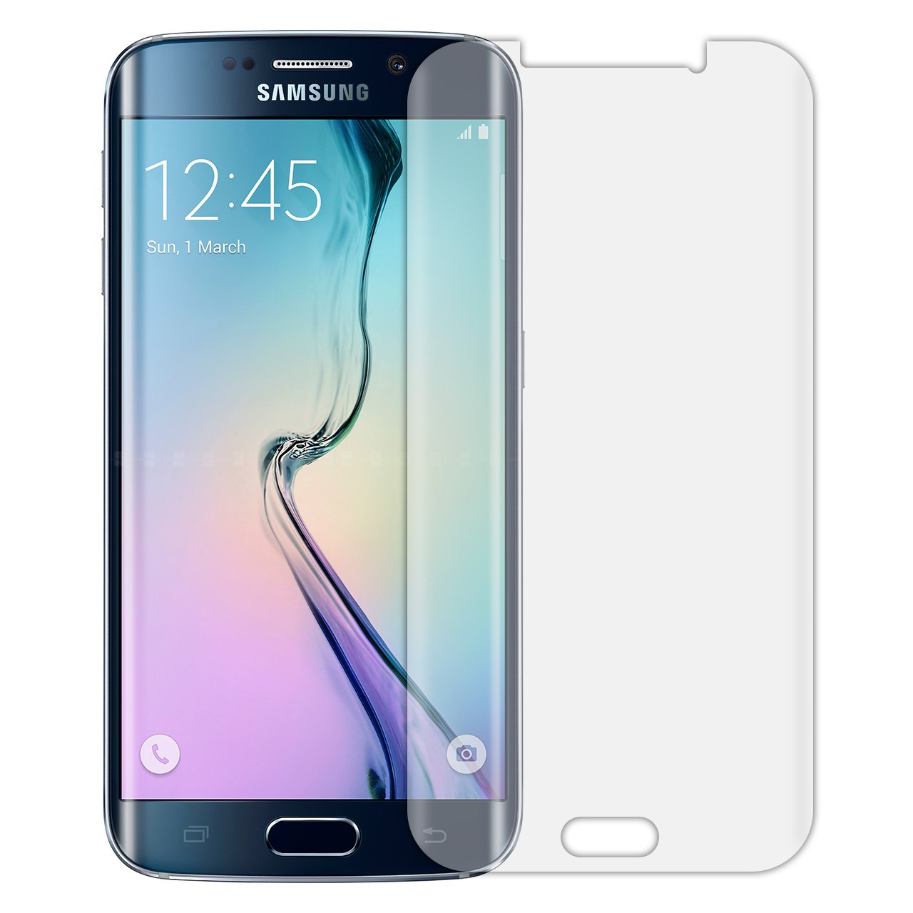 محافظ صفحه نمایش تی پی یو مدل Full Coverمناسب برای گوشی موبایل سامسونگ Galaxy S6 Edge