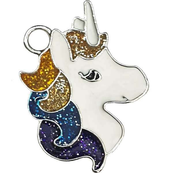 آویز گردنبند تک شاخ رنگین کمان AG413