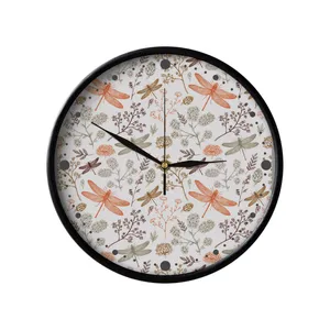 ساعت دیواری مدوپد طرح سنجاقک‌ها مدل PAT00233