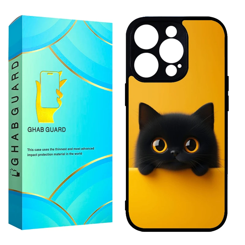 کاور قاب گارد طرح گربه مدل GCHP15P مناسب برای گوشی موبایل اپل iPhone 15 Pro