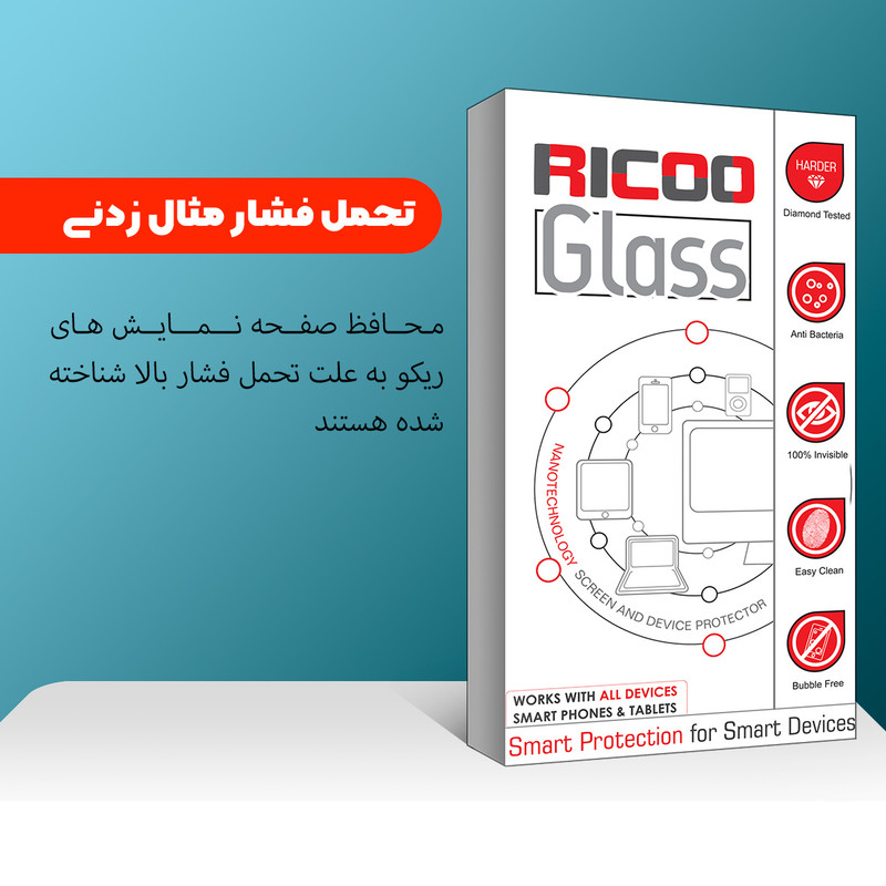 محافظ صفحه نمایش شیشه ای ریکو مدل Ricoo Glass مناسب برای گوشی موبایل سامسونگ Galaxy J7 Prime