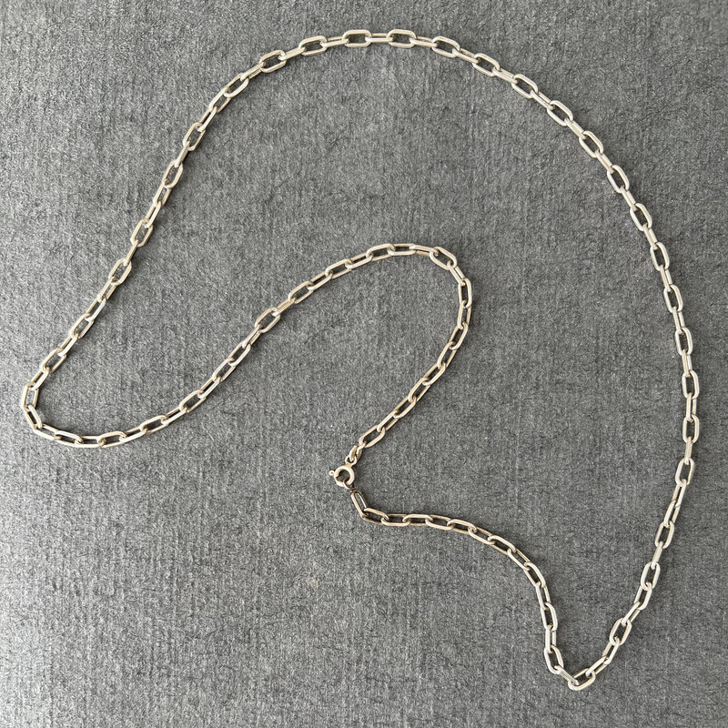 زنجیر نقره مردانه گیرا مدل دیپلمات G072