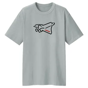 تی شرت لانگ آستین کوتاه زنانه مدل فضا کد LL159  رنگ طوسی