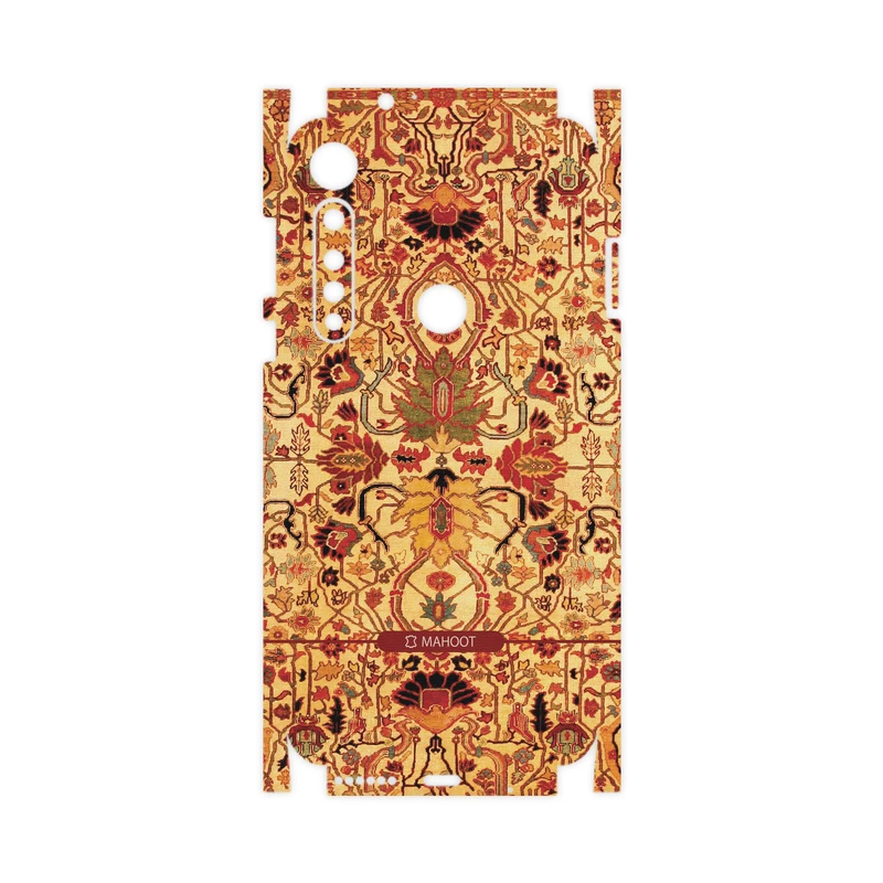 برچسب پوششی ماهوت مدل Persian-Carpet-Yellow-FullSkin مناسب برای گوشی موبایل موتورولا One Vision Plus