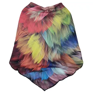 روسری زنانه مدل گل نخی کریستال  کد 2014