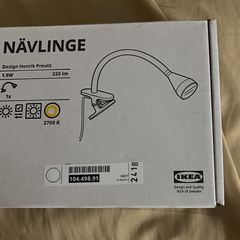 چراغ مطالعه ایکیا مدل Nävlinge کد 498