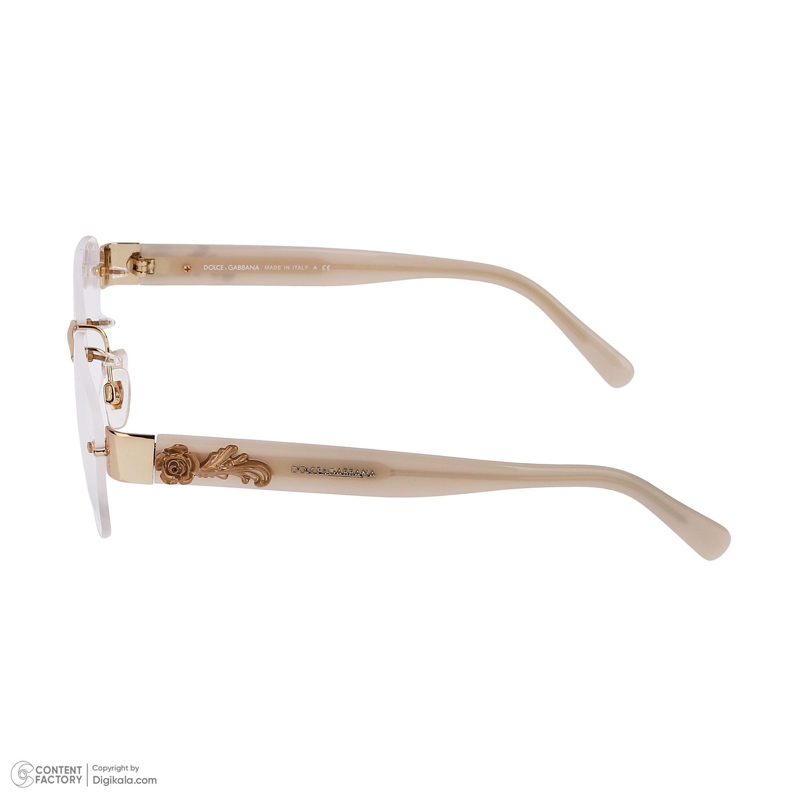 فریم عینک طبی چند ضلعی زنانه دولچه اند گابانا مدل 0DG1241-1206 مناسب برای صورت بیضی، قلب، گرد، لوزی، مثلث، مربع، مستطیل -  - 5