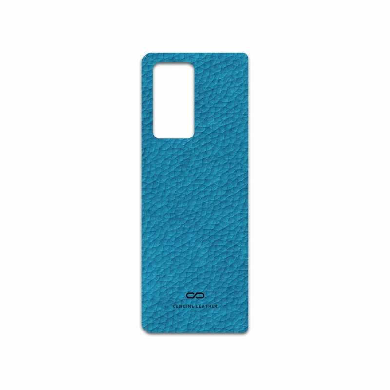 برچسب پوششی ماهوت مدل Blue-Leather مناسب برای گوشی موبایل سامسونگ Galaxy Z FOLD 2