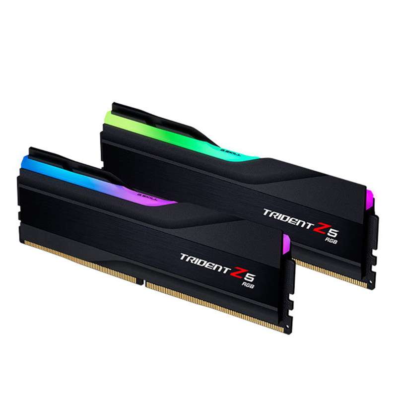 رم دسکتاپ DDR5 دوکاناله 5600 مگاهرتز CL30 جی اسکیل مدل TRIDENT Z5 RGB Black ظرفیت 32 گیگابایت