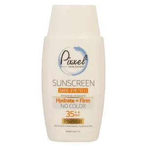 کرم ضد آفتاب بدون رنگ پیکسل SPF35 ‌مدل Physical مناسب انواع پوست‌ حجم 50 میلی‌لیتر