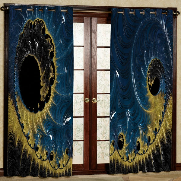 پرده مدل مخمل پانچی کد 6801 سایز 280x140 ساانتی متر