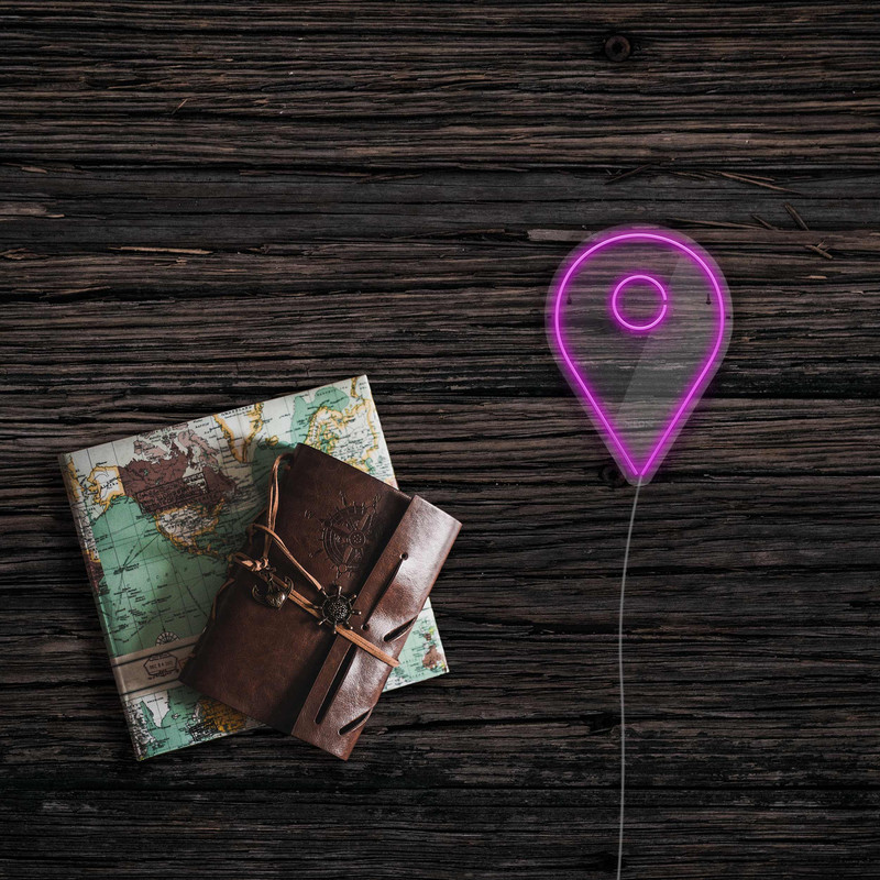 چراغ دیواری نئون دیزاین طرح Location_PR