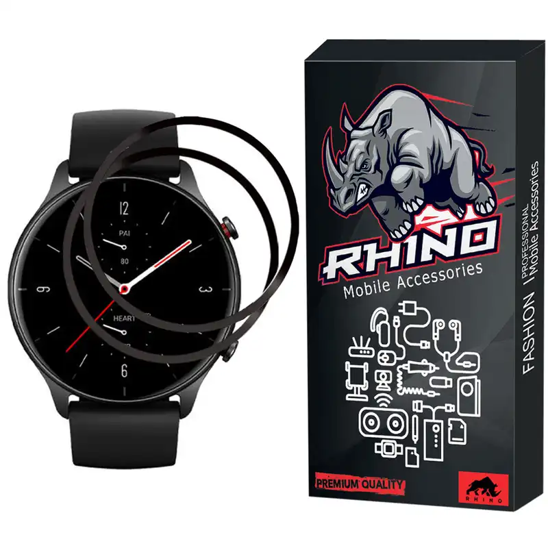 محافظ صفحه نمایش راینو مدل R-PMMA مناسب برای ساعت هوشمند امیزفیت GTR 2 بسته 2 عددی