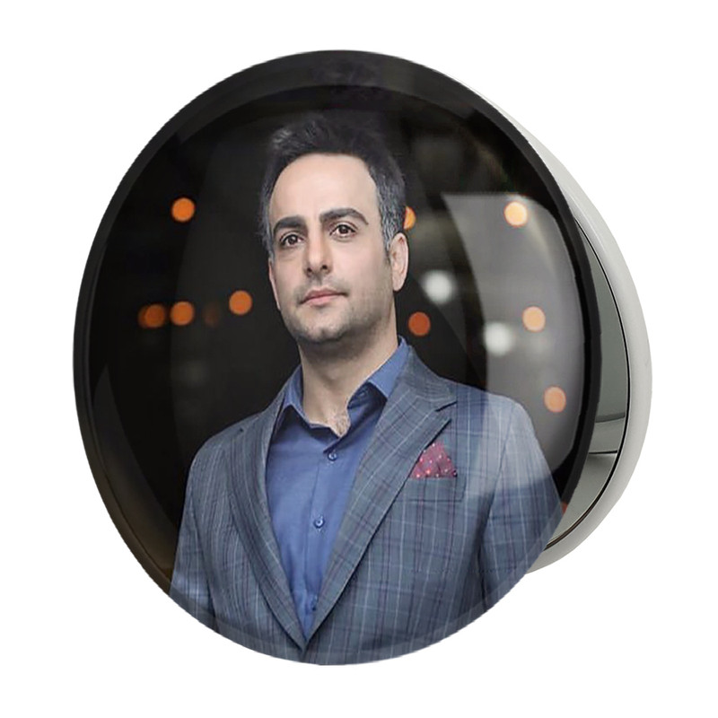 آینه جیبی خندالو طرح حامد کمیلی مدل تاشو کد 6343 
