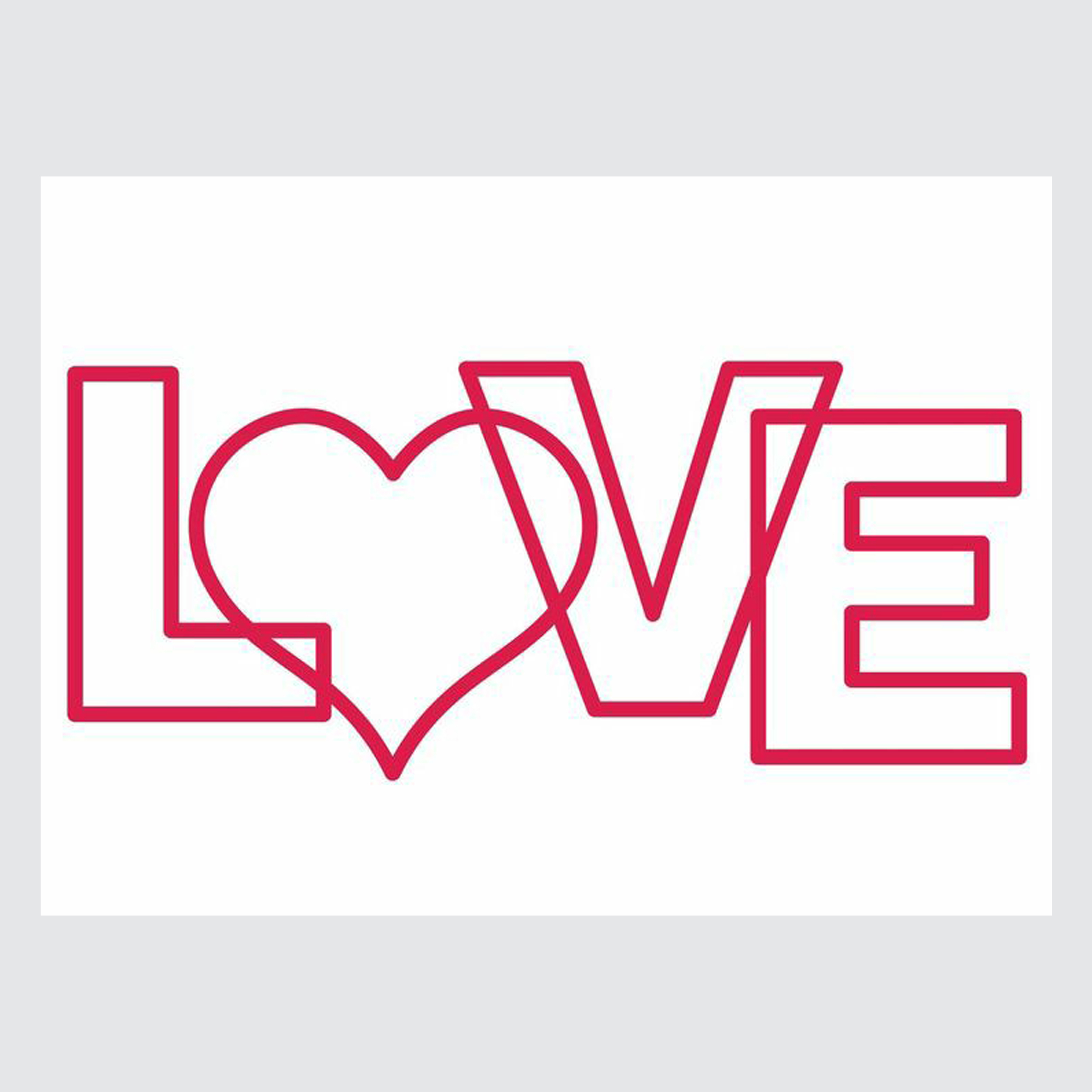 کارت پستال ماهتاب مدل love کد 1596