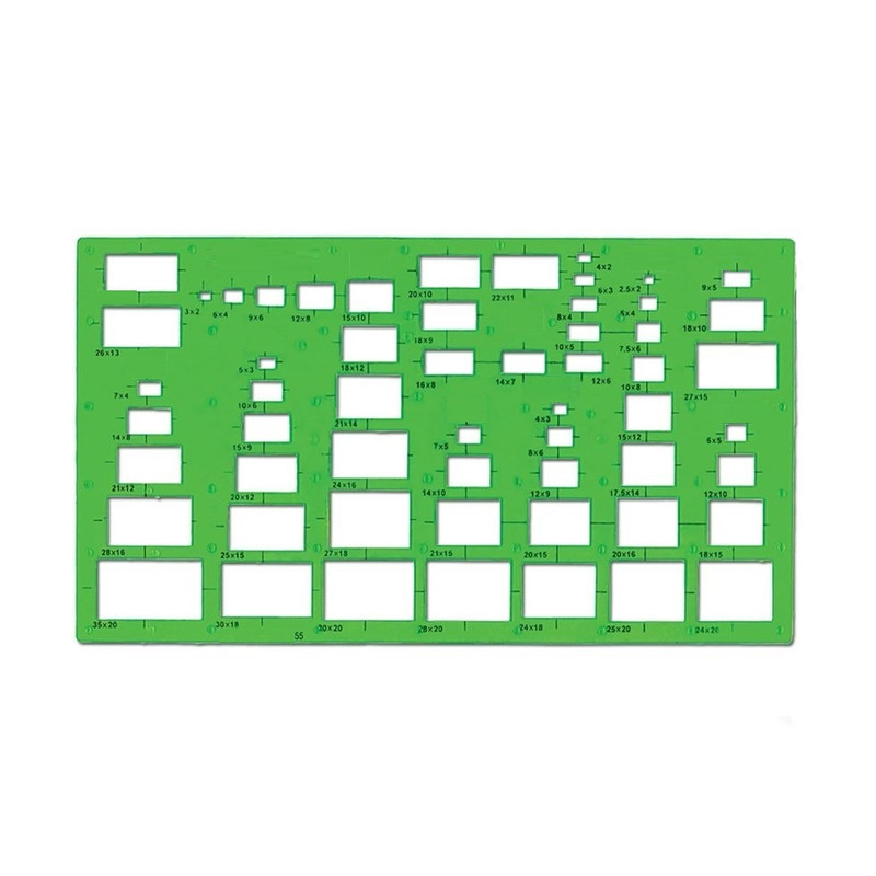 شابلون طرح مستطیل