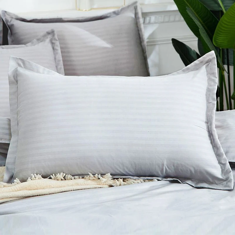 رو بالشی نوپه هوم مدل بیسیک راه راه هتلی کد Q12 بسته دو عددی