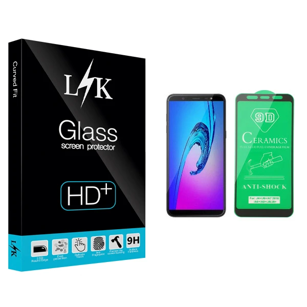 محافظ صفحه نمایش سرامیکی ال کی مدل Hard glass مناسب برای گوشی موبایل سامسونگ Galaxy J8 Plus