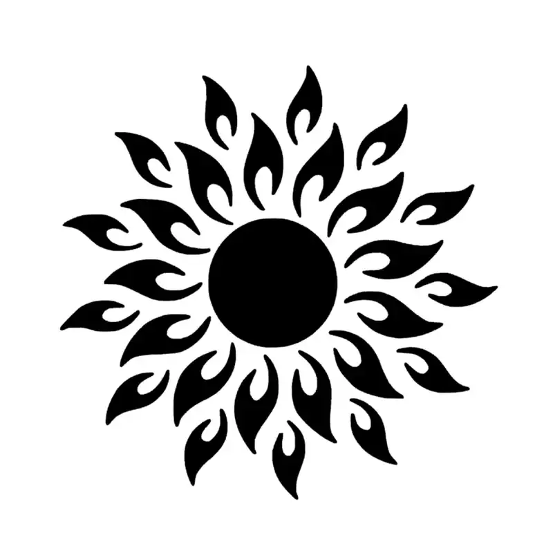 شابلون باتیس آرت طرح خورشید کد 50-306
