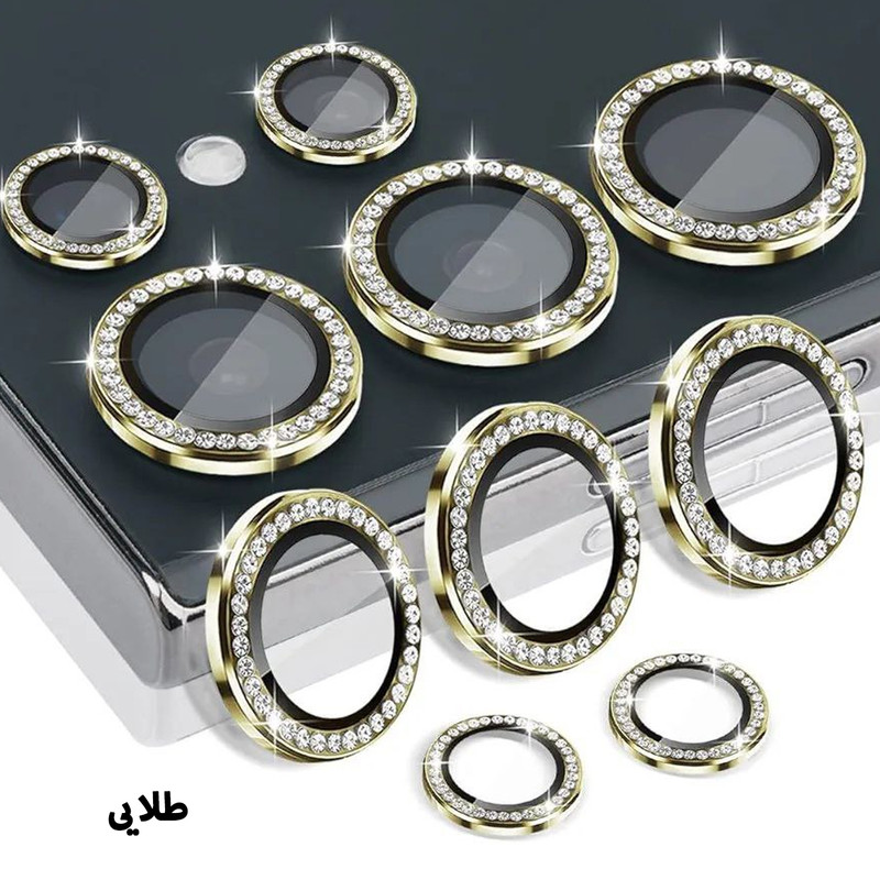 محافظ لنز دوربین گلستیک مدل Ring Diamond GL مناسب برای گوشی موبایل سامسونگ Galaxy S25 Ultra