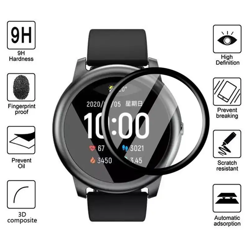 محافظ صفحه نمایش گودزیلا مدل G-PMMA مناسب برای ساعت هوشمند هایلو Solar LS05 بسته 2 عددی