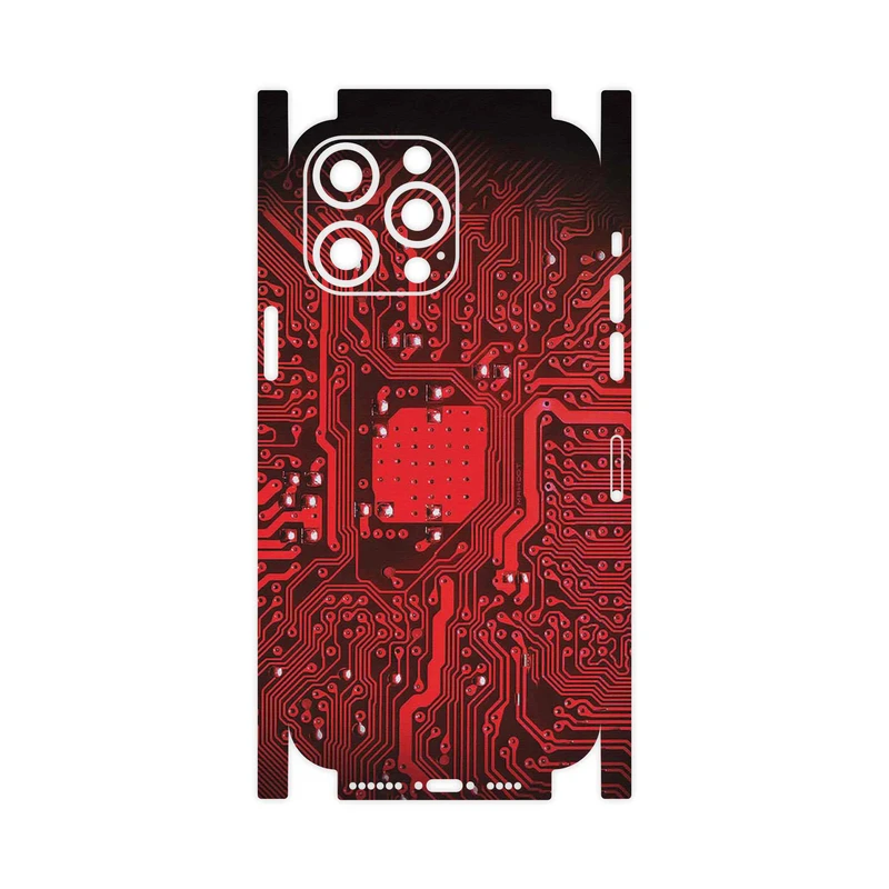 برچسب پوششی ماهوت مدل Red_Printed_Circuit_Board-FullSkin مناسب برای گوشی موبایل اپل iPhone 14 Pro Max