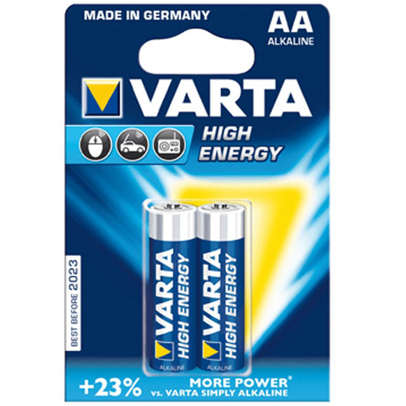 باتری قلمی وارتا مدل High Energy Alkaline LR6AA بسته 2 عددی