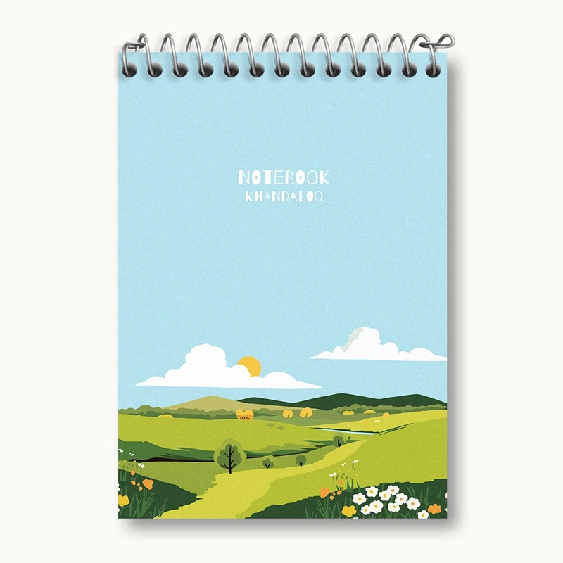 دفتر یادداشت 50 برگ خندالو مدل منظره دشت کد N990