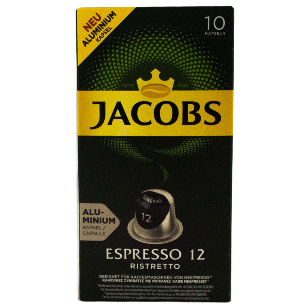 کپسول قهوه جاکوبز مدل Espresso Ristretto بسته 10 عددی