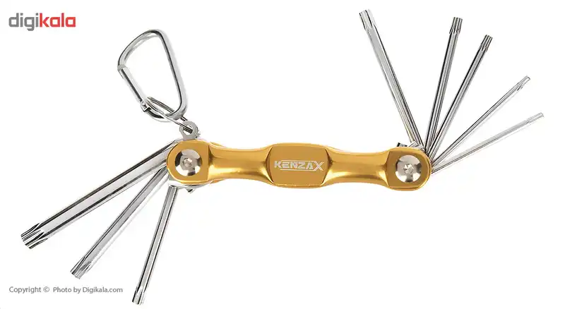 مجموعه 8 عددی آچار ستاره ای تاشو کنزاکس مدل KTK-108