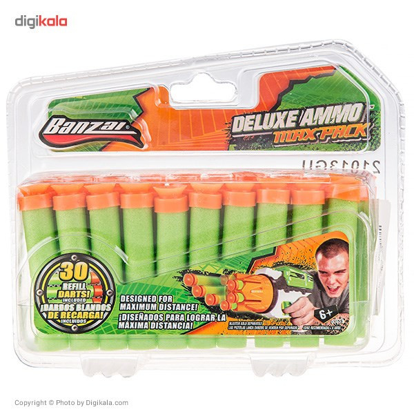 تیر یدک بنزای مدل Delux Ammo کد 03659 بسته 30 تایی