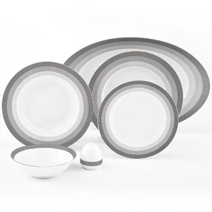 نقد و بررسی سرویس غذاخوری 28 پارچه چینی زرین ایران سری ایتالیا اف مدل Silverliner 2 درجه یک توسط خریداران