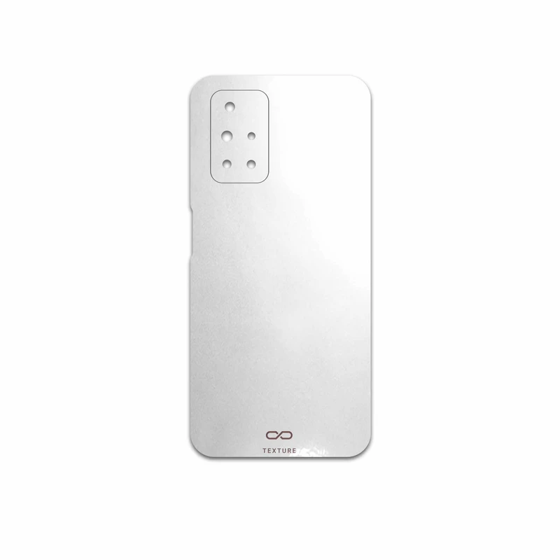 برچسب پوششی ماهوت مدل Metallic-White مناسب برای گوشی موبایل شیائومی Redmi 10