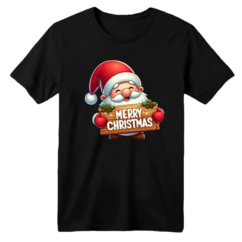 تی شرت آستین کوتاه بچگانه مدل بابانوئل کریسمس کد 26