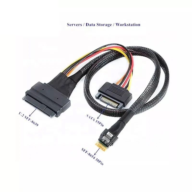 کابل تبدیل SFF-8654 4i به SFF-8639 U.2 NVMe / SATA اسمارطور مدل SM65