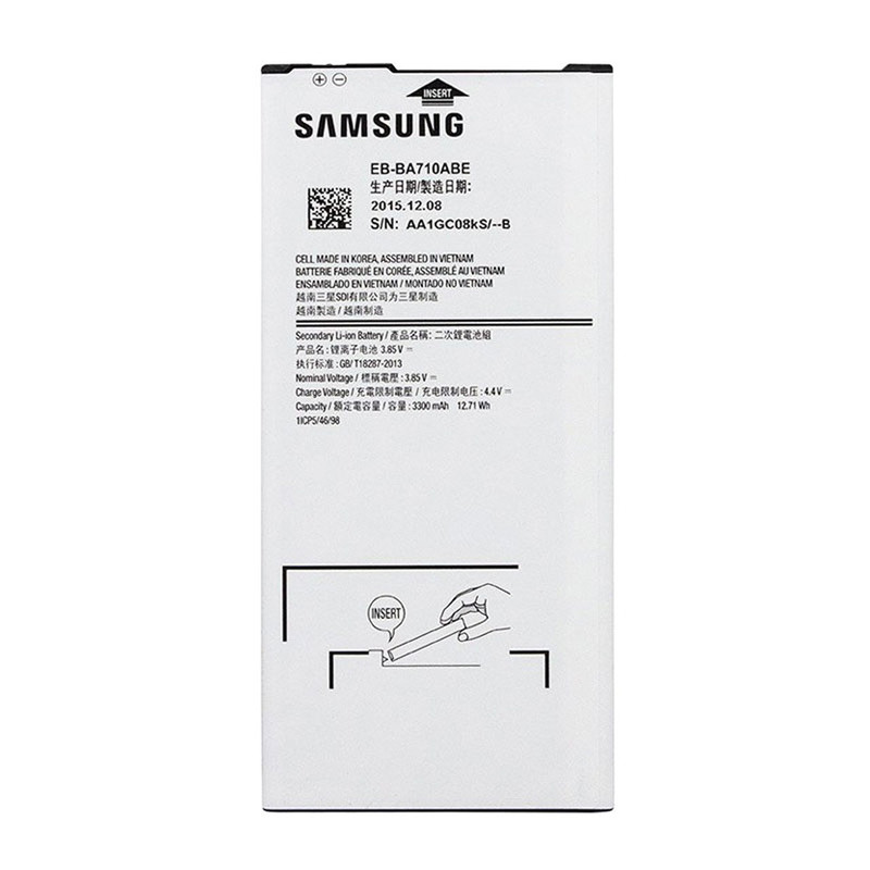 باتری موبایل مناسب برای سامسونگ مدل Galaxy A7 2016 با ظرفیت 3300mAh