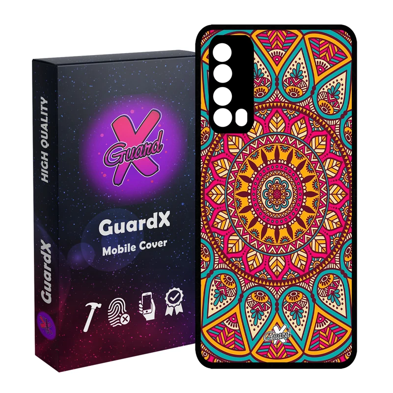 کاور گارد ایکس طرح Mandala مدل Glass10131 مناسب برای گوشی موبایل هوآوی Y7A / P Smart 2021