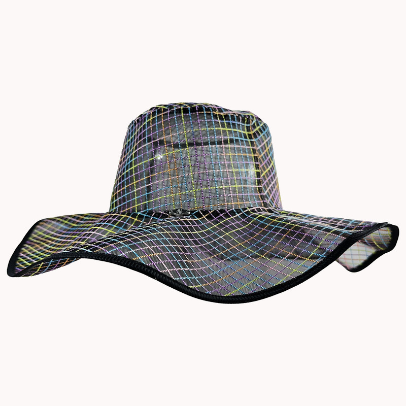 کلاه آفتابگیر زنانه مدل مجلسی 10802 رنگ مشکی