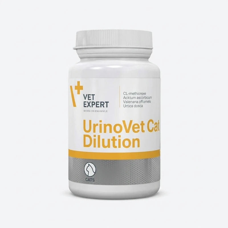 قرص مکمل گربه وت اکسپرت مدل VetExpert UrinoVet Dilution تقویت مجاری ادراری بسته 45 عددی 