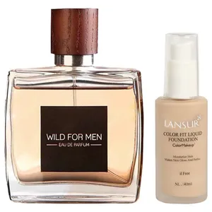 ادو پرفیوم مردانه استاویتا مدل Wild حجم 100 میلی لیتر به همراه کرم پودر لنسور مدل Color Makeup 04