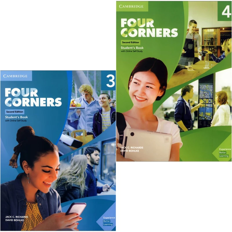 کتاب Four Corners Second Edition اثر Jack Richards انتشارات کمبریدج دو جلدی