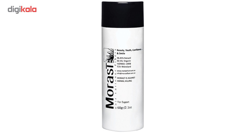 پودر پرپشت کننده مو مورست مدل Black وزن 60 گرم رنگ مشکی