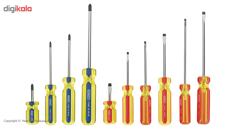 مجموعه 10 عددی پیچ گوشتی استنلی مدل 172-69 مجموعه 10 عددی پیچ گوشتی استنلی مدل 172-69