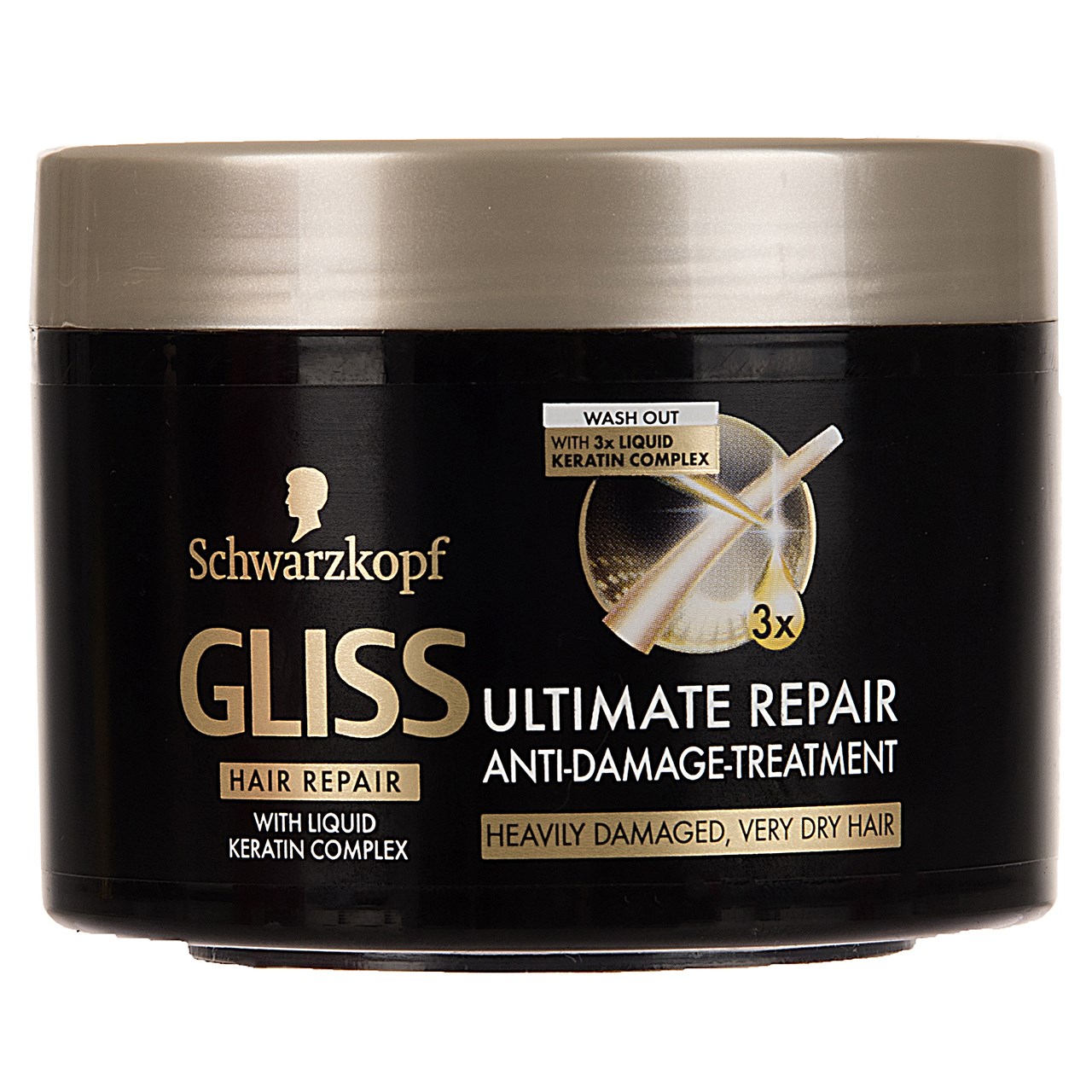 ماسک مو ترمیم کننده موهای خشک و آسیب دیده گلیس سری Hair Repair مدل Ultimate Repair حجم 200 میلی لیتر
