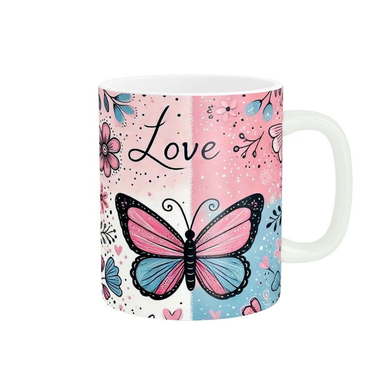 ماگ پاد آفرین طرح پروانه کد 1076