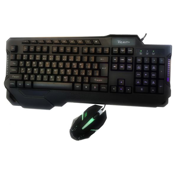 کیبورد و ماوس مخصوص بازی وریتی مدل V-KB6121GCW کیبورد و ماوس مخصوص بازی وریتی مدل V-KB6121GCW